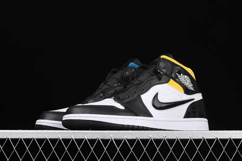 All categories Air Jordan Jordan series basketball shoes Air Jordan 1 Mid Air Jordan 1 Quai 54 Mid (2019) AJ1 Joe 1 China series French streetball four-color mandarin duck CJ9219-001